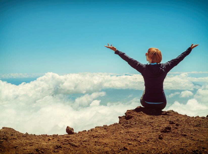 Stress-free woman who eliminated her debts