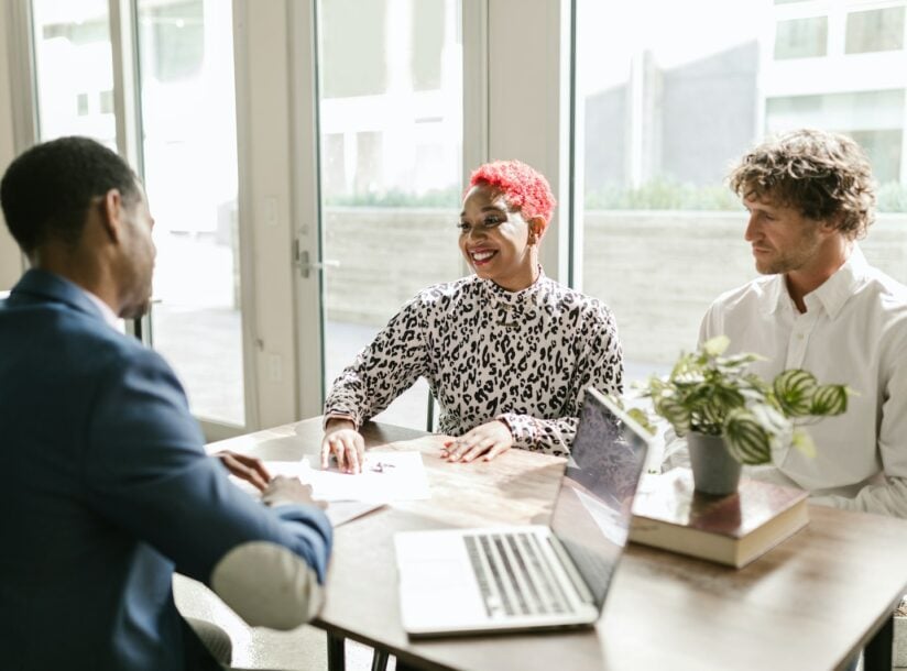 People Sitting at the Table