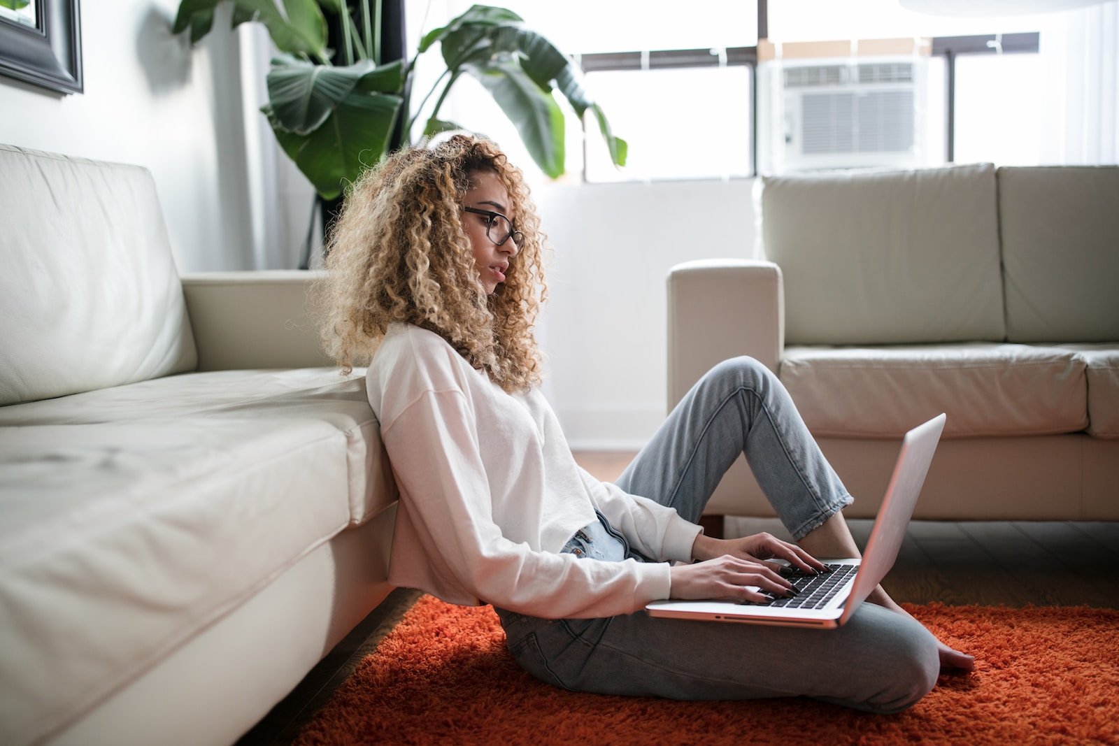 woman checking her credit report after filing a consumer proposal