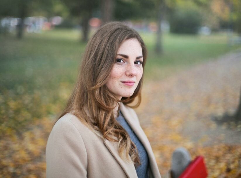 Brown-haired Woman Wearing Brown Blazer Focus Photo